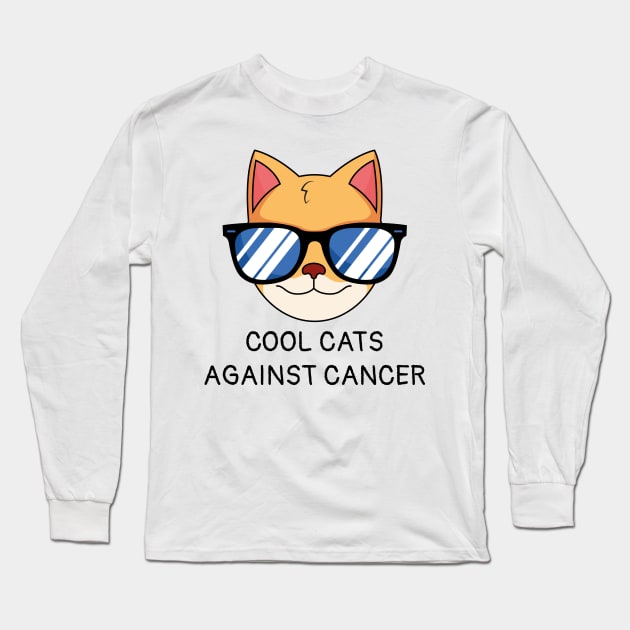 cool cats against cancer Long Sleeve T-Shirt by Pablo_jkson